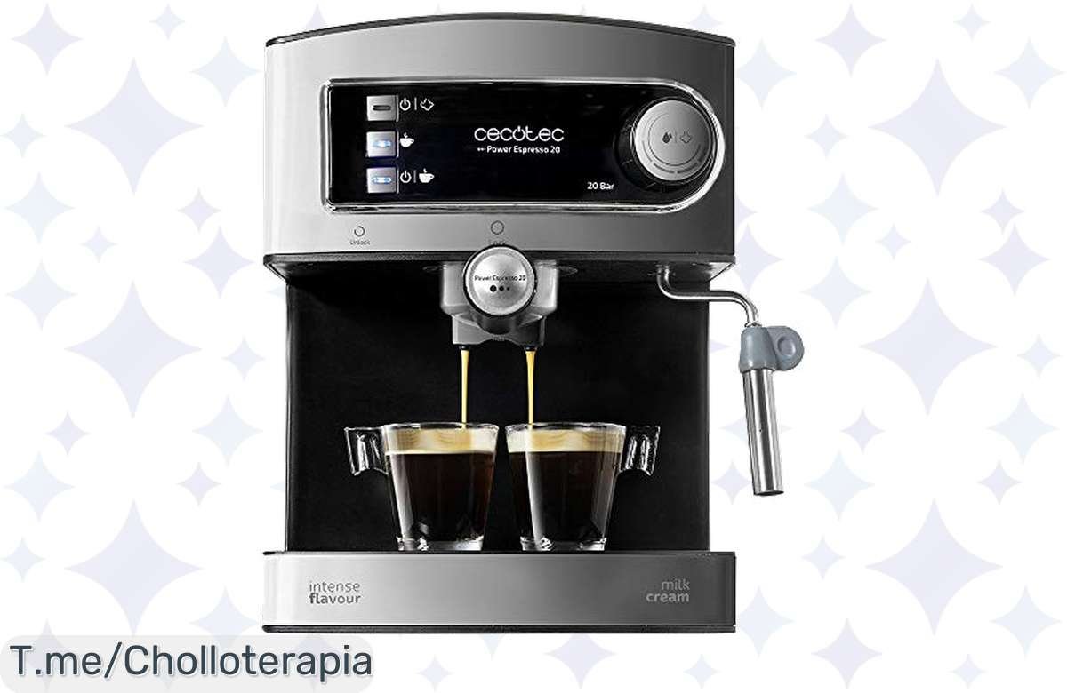 Descubre la Cafetera Express Cecotec: ¡potencia sorprendente de 20 bares para el café más delicioso en casa! No te pierdas este ofertón, adquiere la tuya ya y saborea cada mañana.