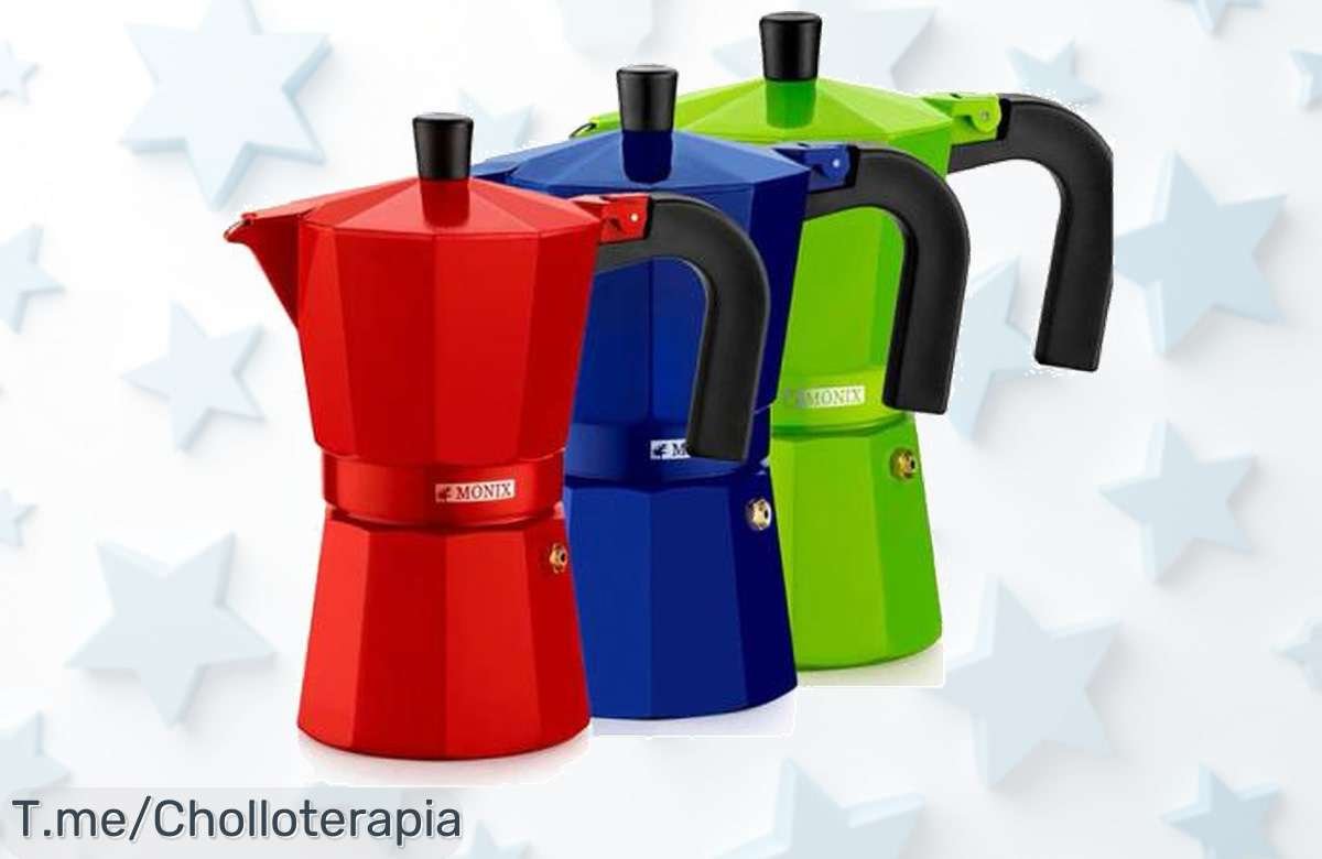 Descubre la Cafetera Italiana Monix a un precio loco: prepara hasta 9 tazas de sabor auténtico, ¡no te quedes sin ella! Oferta limitada que no podrás dejar pasar.