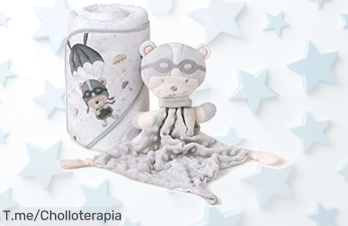 Descubre la Capa de baño y Dou Dou Paracaidista, el regalo perfecto para tu bebé que brinda suavidad de algodón y ternura. ¡Aprovecha este chollazo antes que se acabe!
