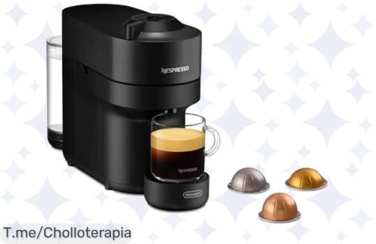 Descubre la De'Longhi Nespresso Vertuo Pop: café en segundos y cápsulas irresistibles a un precio loco ¡No dejes pasar este ofertón, compra ya antes que se acabe!