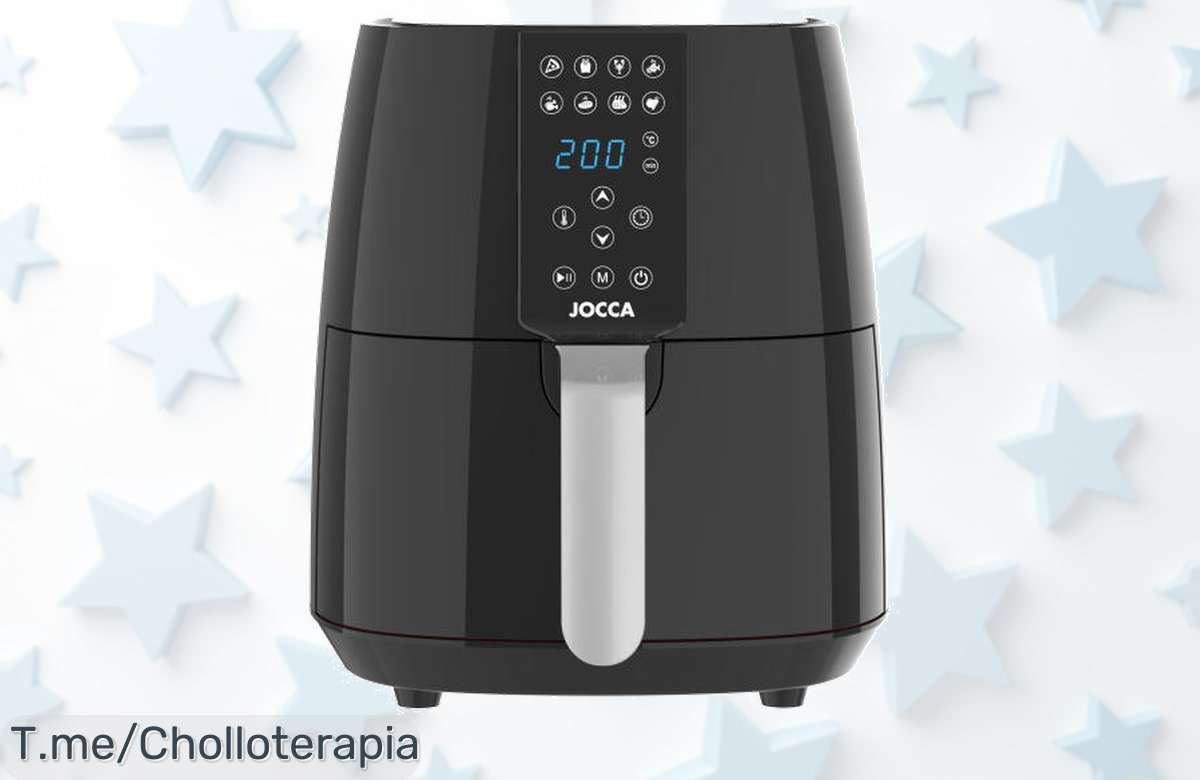 Descubre la Freidora Digital Jocca: cocina fácil y rápido con 8 programas, disfruta de un ahorro increíble y aprovecha este ofertón único antes de que se agote.