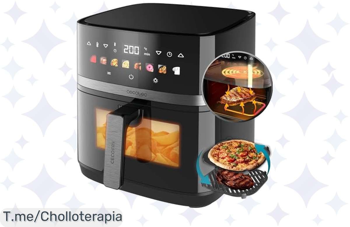 Descubre la Freidora de Aire Cecofry&Grill Duoheat 8000: Cocina rápido y sabroso con menos aceite. Aprovecha este ofertón único antes que se agote. ¡Compra ya!