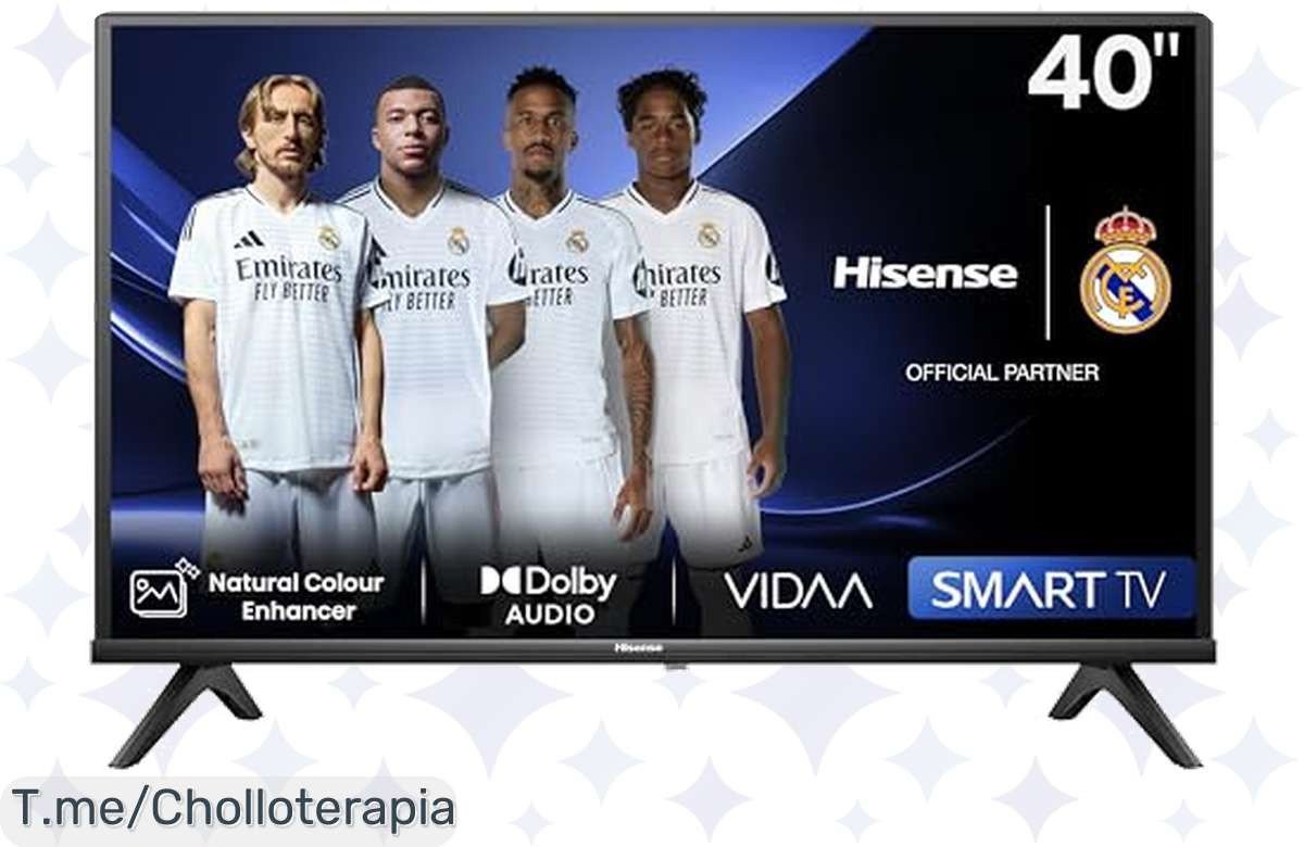 Descubre la Hisense 40A4N: Smart TV de 40 Pulgadas con imágenes ultra claras y colores vibrantes, ¡ofertón que no puedes dejar pasar! Aprovecha este súper chollo ahora mismo.