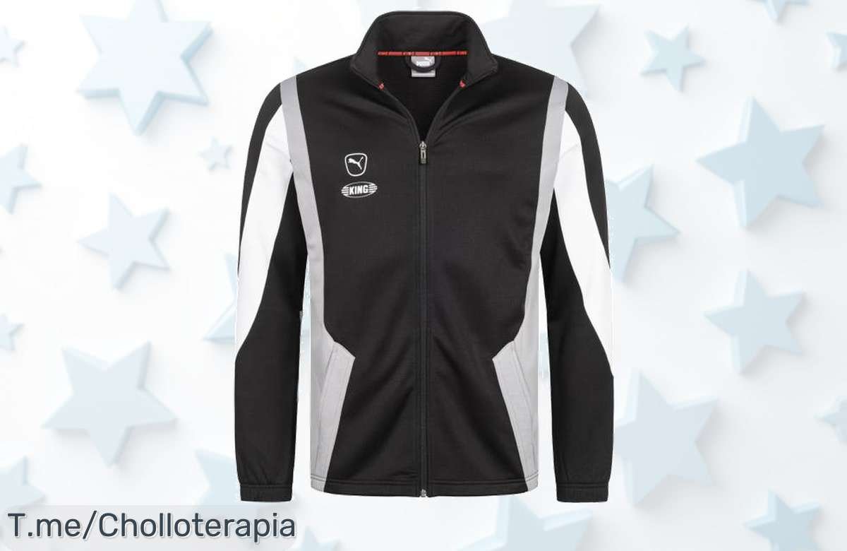 Descubre la PUMA KING Pro Herren Jacke: diseño moderno y comodidad increíble en un super chollo. ¡Hazla tuya ya antes de que se agote esta oferta única!