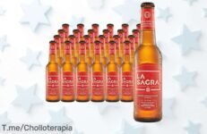 Descubre la Sagra, la cerveza Lager Pilsner de 100% malta que todos adoran: ¡24 botellas a un precio loco para disfrutar momentos inolvidables! ¡Compra ya antes que se agote!
