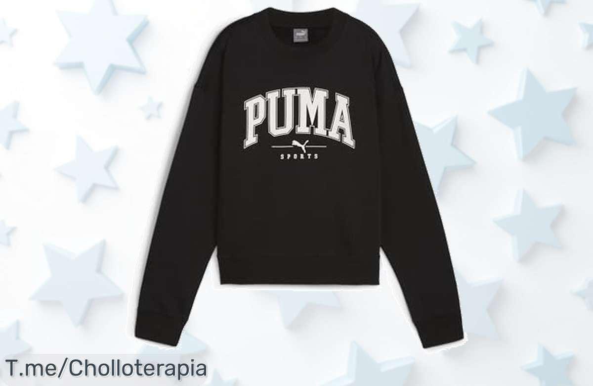 Descubre la Sudadera PUMA Squad Crew para Mujer: comodidad irresistible, estilo casual y ajuste perfecto a precio loco. ¡No dejes pasar esta oferta única antes de que se agote!