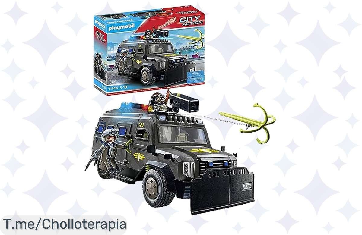 Descubre la aventura única con el PLAYMOBIL Fuerzas Especiales Todoterreno, fácil de montar y lleno de emoción. ¡No dejes pasar este ofertón limitado que encantará a tus peques!