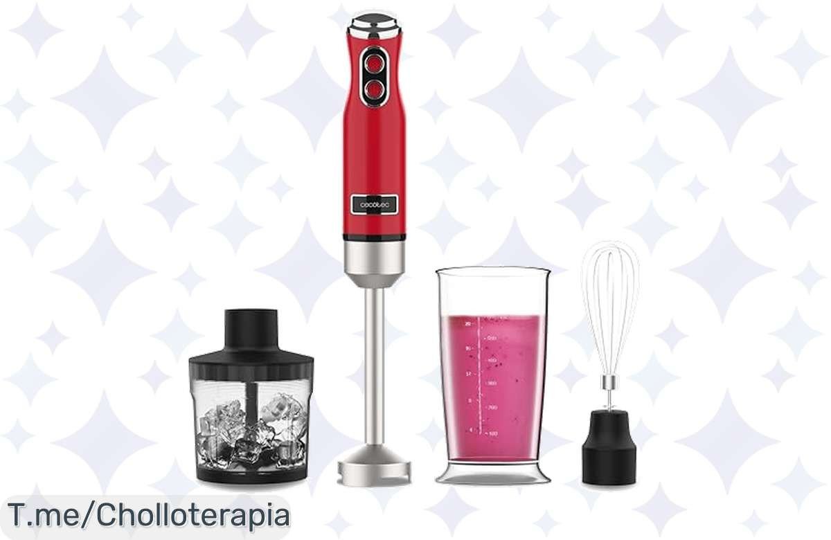 Descubre la batidora Cecotec Power RetroRed: Mezcla con 1200 W a un precio loco y transforma tu cocina en un santuario. ¡Compra ya antes de que se acaben!