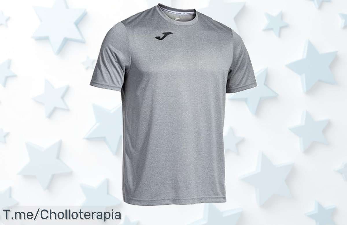 Descubre la camiseta Joma, ligera y transpirable, ¡ideal para cualquier deporte! Aprovecha este ofertón con descuento brutal: siente la libertad de movimiento ahora mismo.