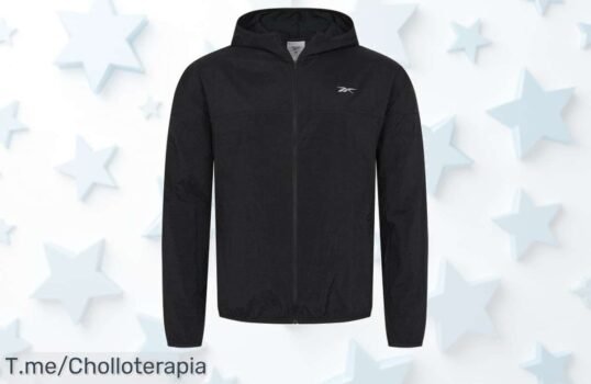 Descubre la chaqueta Reebok Olympic Running: estilo y comodidad a un precio loco, ¡mejora tu look deportivo con este chollo! Oferta limitada, actúa ya y no te quedes sin ella