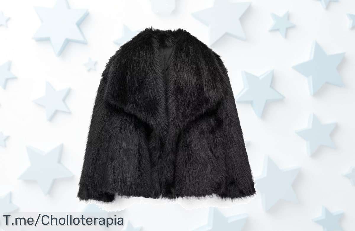 Descubre la chaqueta corta de piel sintética que te hará brillar este invierno con su estilo único y abrigador. ¡No pierdas esta oferta limitada, actúa ya!