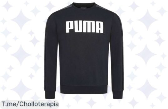 Descubre la comodidad extrema con la sudadera PUMA Crew, un super chollo que hará lucir increíble tu estilo ¡Compra ya antes de que se agote esta oferta única!