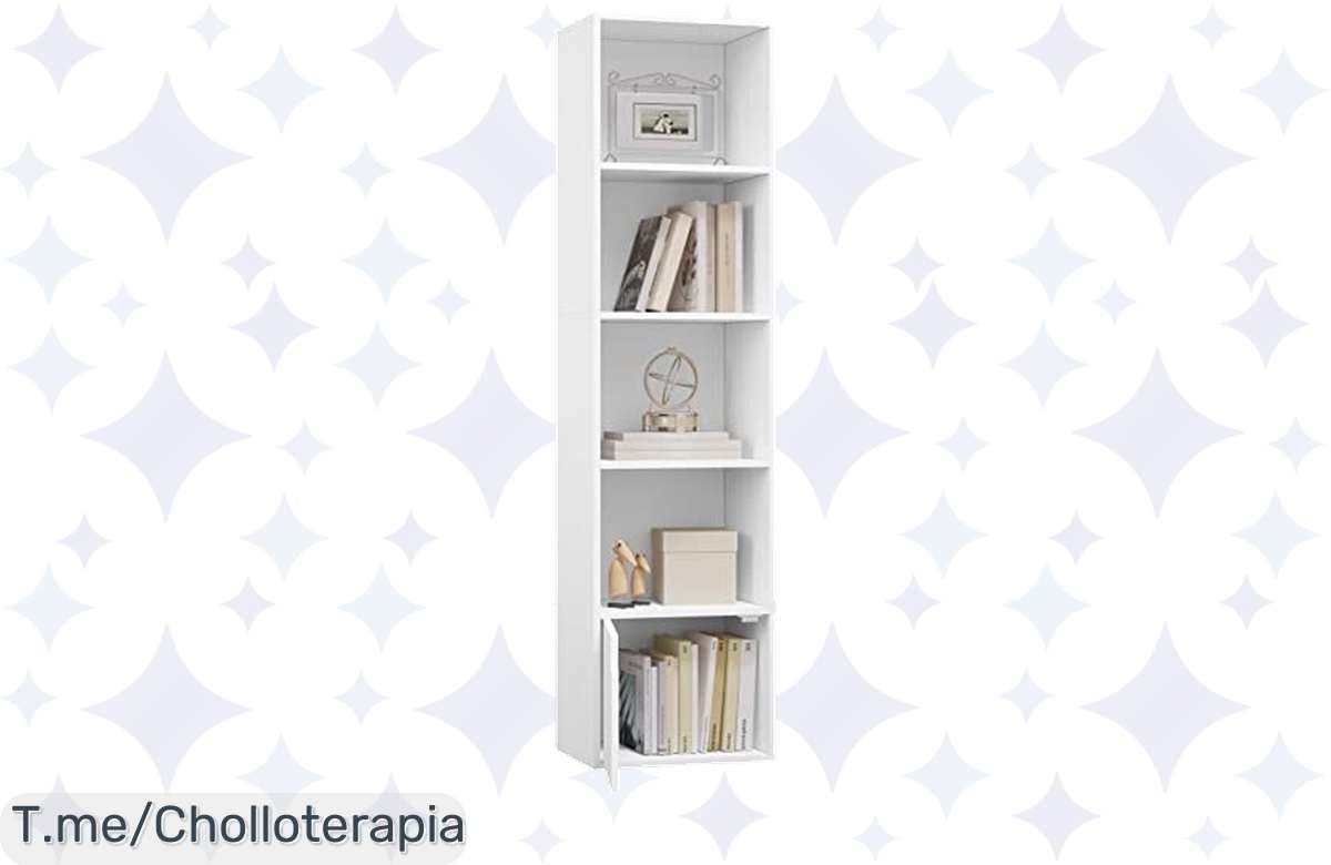 Descubre la estantería blanca con 5 cubos y puerta, un super chollo a precio de ganga. Haz brillar tu hogar ahora mismo antes que se agote este ofertón único.
