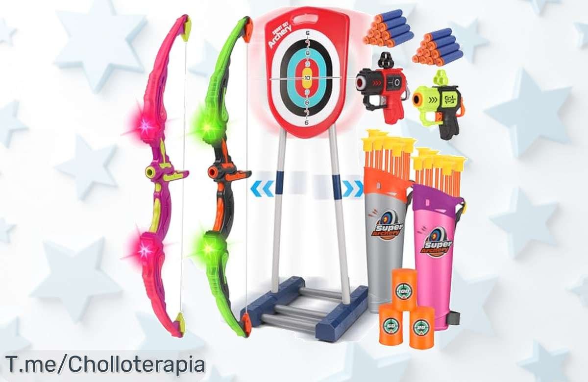 Descubre la experiencia de tiro con arco más emocionante para niños, ¡un super chollo que no volverás a ver! Aprovecha este ofertón antes de que se agote.