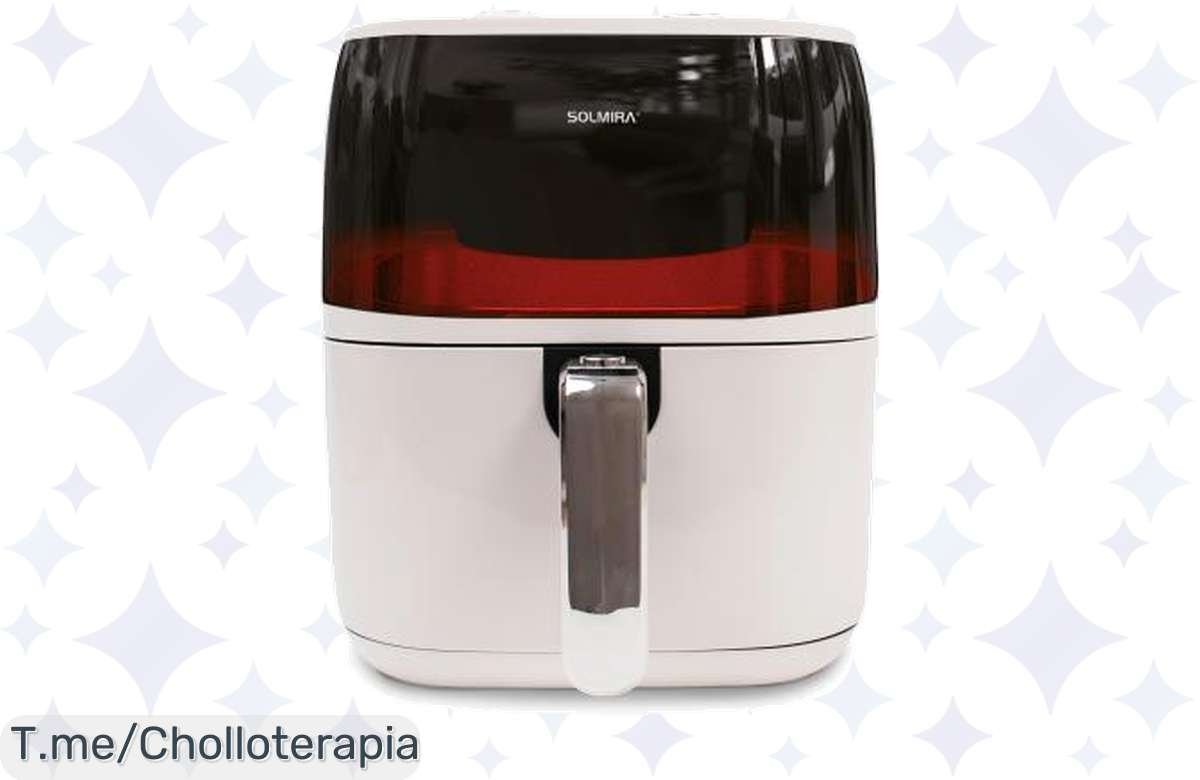Descubre la freidora de aire SOLMIRA: Sabor crujiente sin aceite, cocina como un chef y mejora tu salud con este ofertón. ¡Corre antes que se agote!