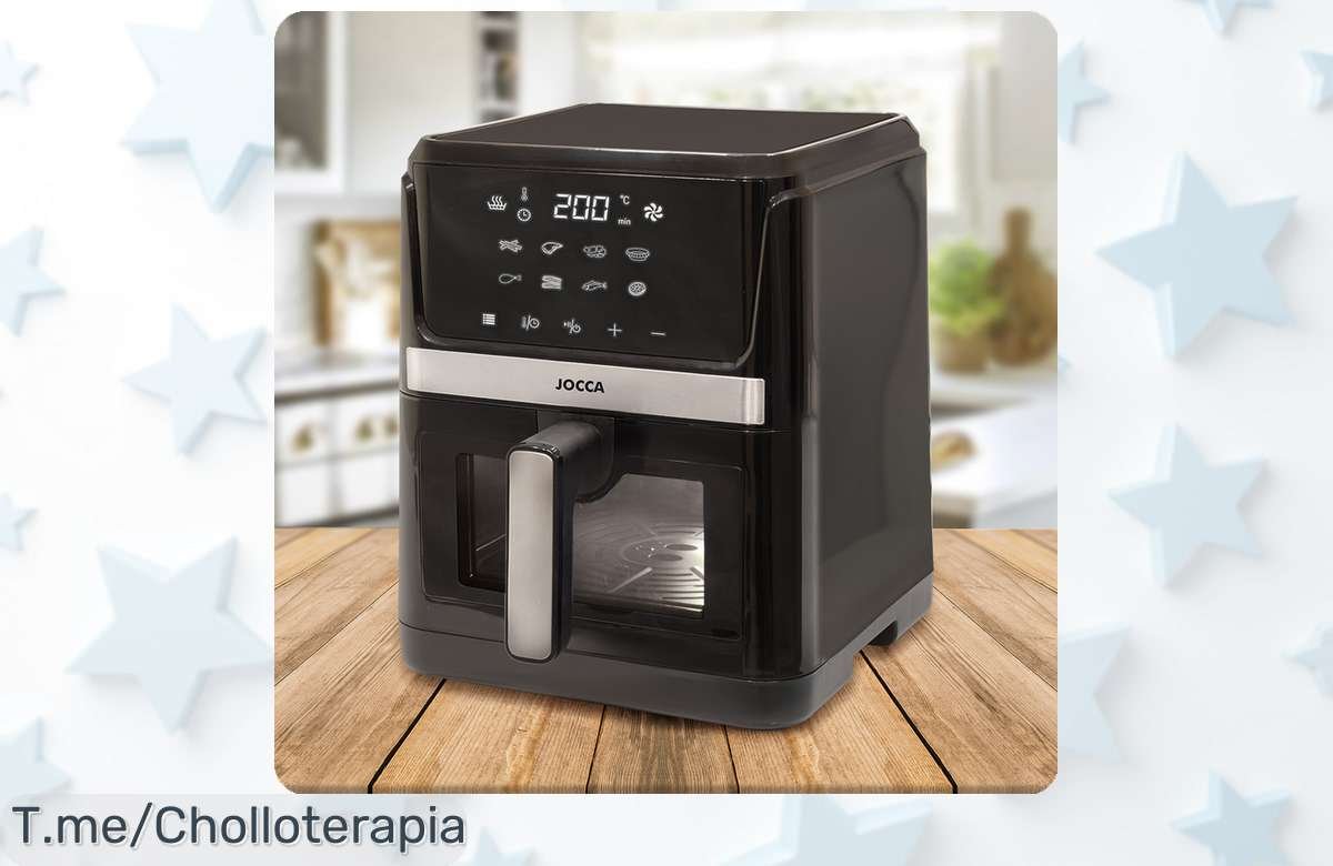 Descubre la freidora digital Jocca: cocina platos saludables en un instante y disfruta de comidas crujientes sin aceite. ¡Aprovecha este ofertón limitado ya!