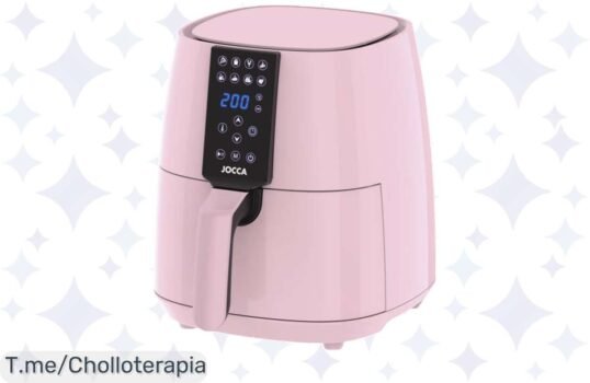 Descubre la freidora digital Jocca, ¡ocho programas para cocinar fácil y rápido! Aprovecha el precio loco de esta oferta limitada y transforma tu cocina hoy mismo