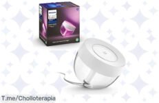 Descubre la magia de Philips Hue Iris, la lámpara que cambia de color con tu voz y transforma tu hogar ¡Aprovecha este ofertón único antes que desaparezca!