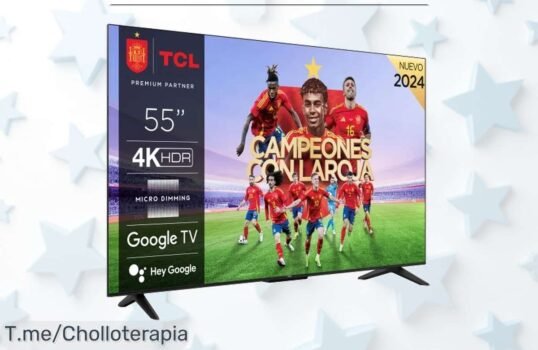 Descubre la magia del cine en casa con la TV LED 55 TCL 4K UHD y HDR10, colores vibrantes, sonido envolvente ¡Oferta única que no puedes dejar pasar! ¡Compra ya antes de que se acabe!