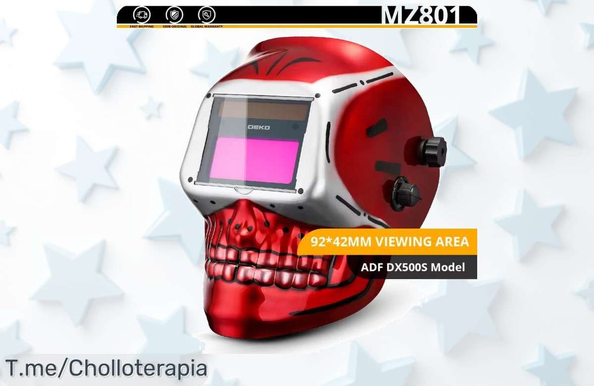 Descubre la máscara de soldadura solar con oscurecimiento automático, seguridad al más alto nivel a precio loco. ¡No te quedes sin ella, oferta limitada!