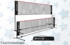 Descubre la red de bádminton plegable que monta en 3 minutos, divertida y fácil de llevar Aprovecha este super chollo limitado y hazte con la tuya ya antes de que se agote