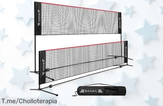 Descubre la red de bádminton plegable que monta en 3 minutos, divertida y fácil de llevar Aprovecha este super chollo limitado y hazte con la tuya ya antes de que se agote