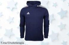 Descubre la sudadera Adidas Tiro 21 en azul y rojo, un super chollo que combina estilo y comodidad ¡No te quedes sin la tuya, oferta limitada!