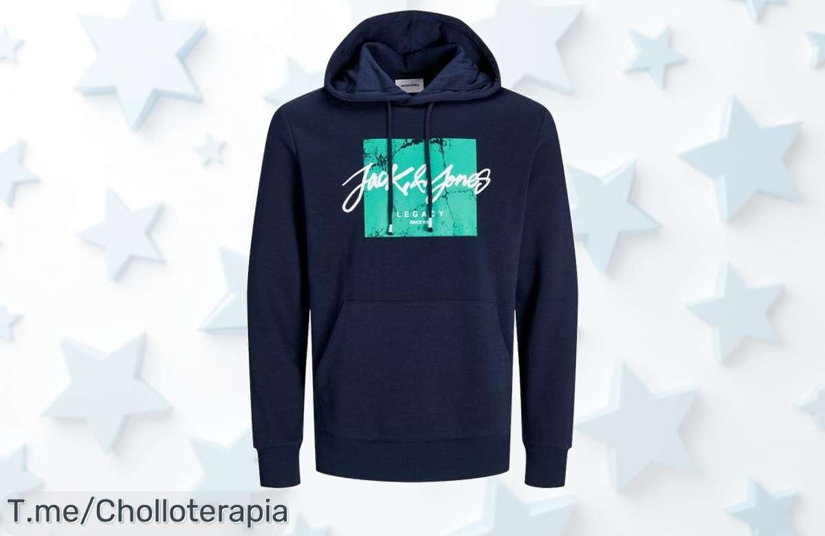 Descubre la sudadera Jack & Jones más cómoda y ligera del mercado, ¡con un precio loco que no podrás resistir! Aprovecha este ofertón limitado y compra ya antes de que se agoten.