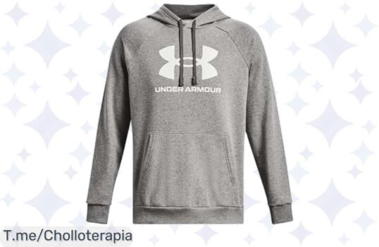 Descubre la sudadera Under Armour UA Rival Fleece: diseño espectacular y calidad inigualable, ¡aprópiate de este ofertón antes de que se agote!