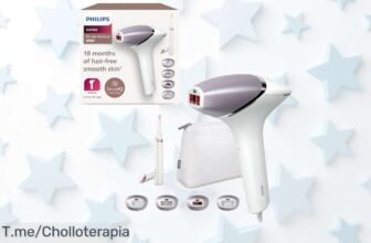 Deshazte del vello de forma rápida y efectiva con Philips Lumea serie 8000, ¡aprovecha este ofertón nunca visto y dile adiós al rasurado diario antes que se agote!