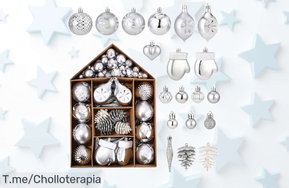 Deslumbra tu hogar estas fiestas con 70 adornos navideños reutilizables, ¡un super chollo que no puedes dejar pasar! Compra ahora antes de que se agoten.