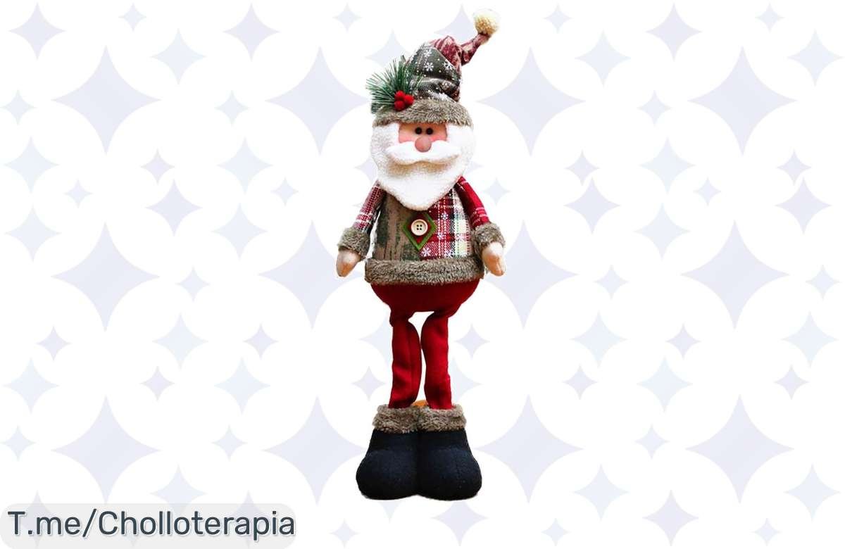 Despierta la magia navideña con nuestra muñeca decorativa a precio loco, un super chollo que iluminará tu hogar. ¡Aprovecha y adquiere la tuya antes de que volen!