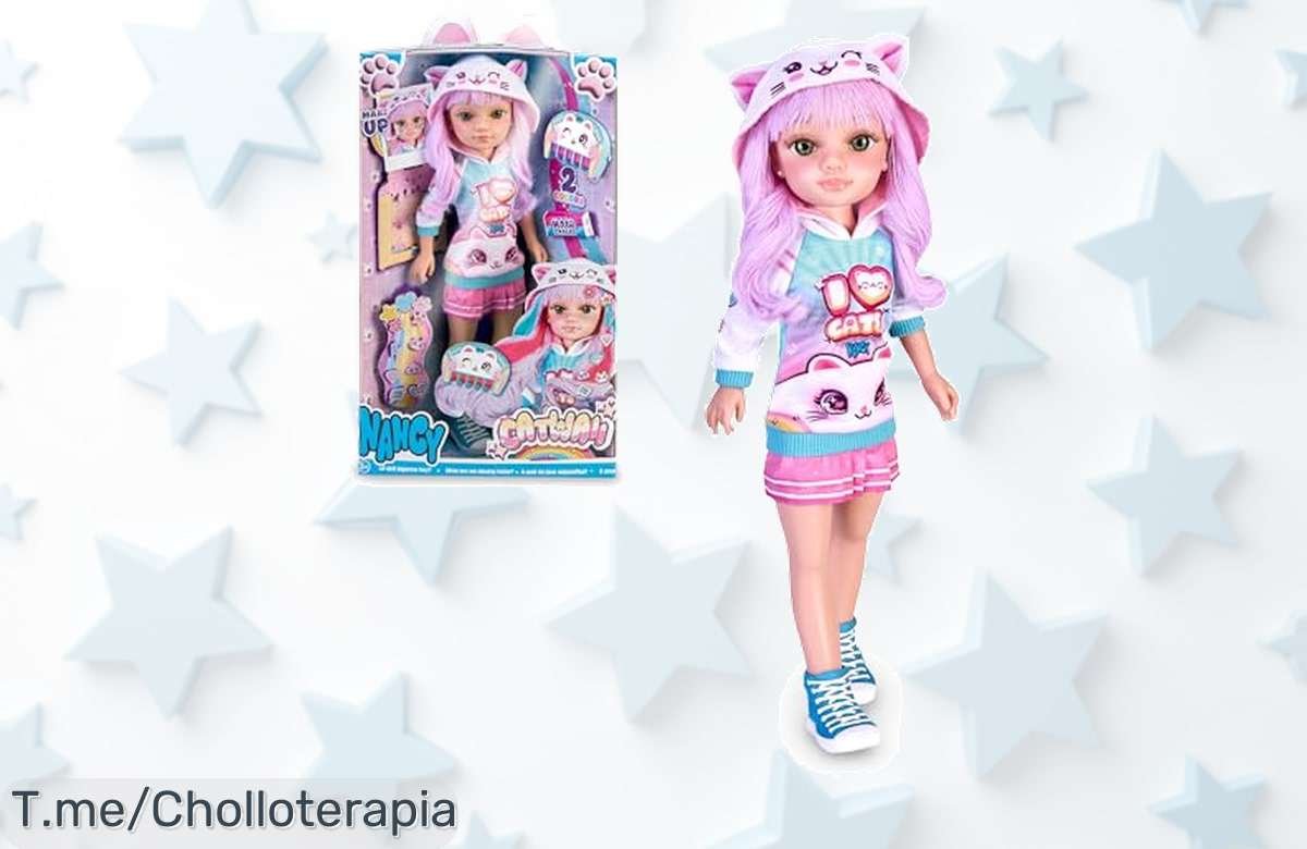 Despierta tu creatividad con Nancy Catwaii, la muñeca kawaii que trae diversión y accesorios únicos. ¡Aprovecha este ofertón limitado antes de que se agote!