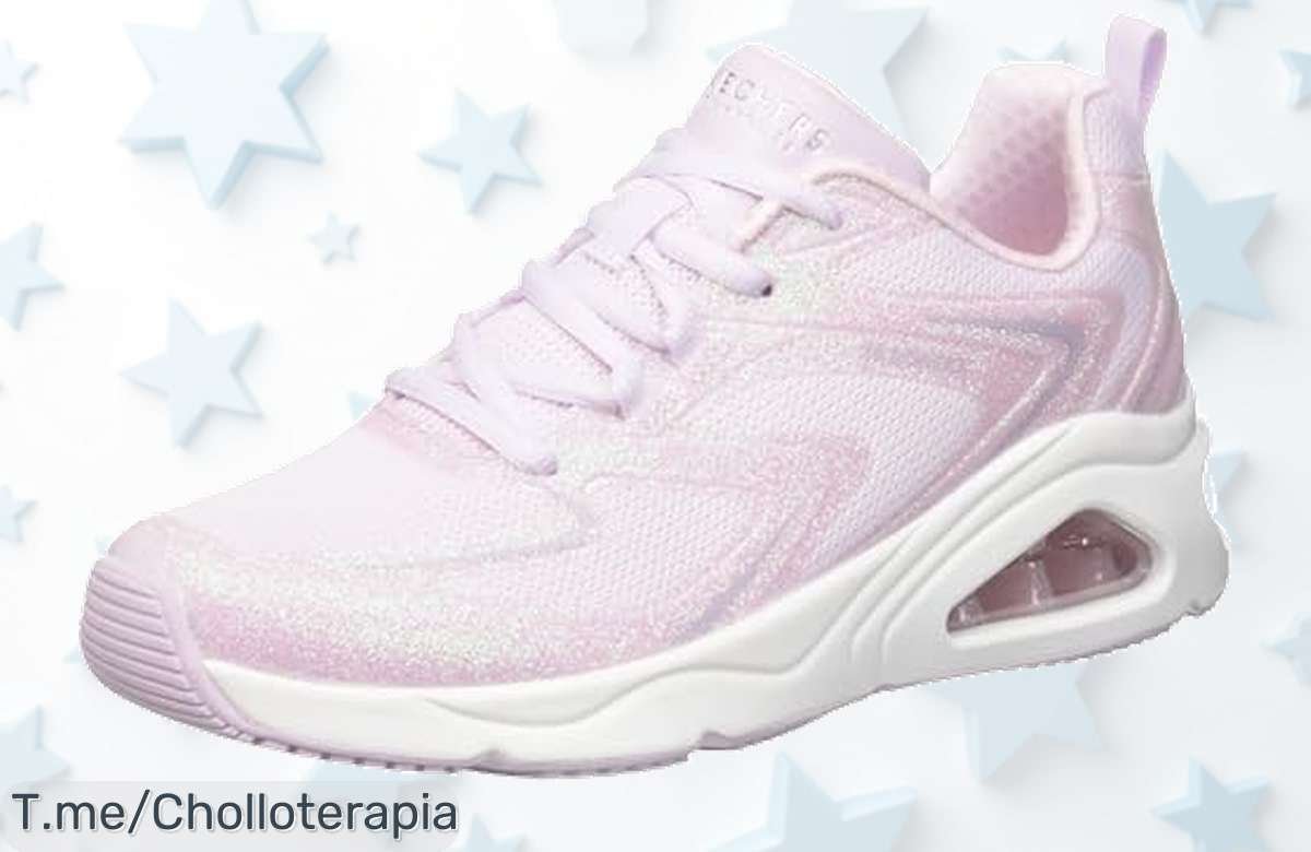Despierta tu estilo con Skechers TresAir UNO GLITAiry, brillantes y cómodas. ¡Super chollo en ofertas limitadas! Compra ya antes de quedarte sin ellas y deslumbra cada día.
