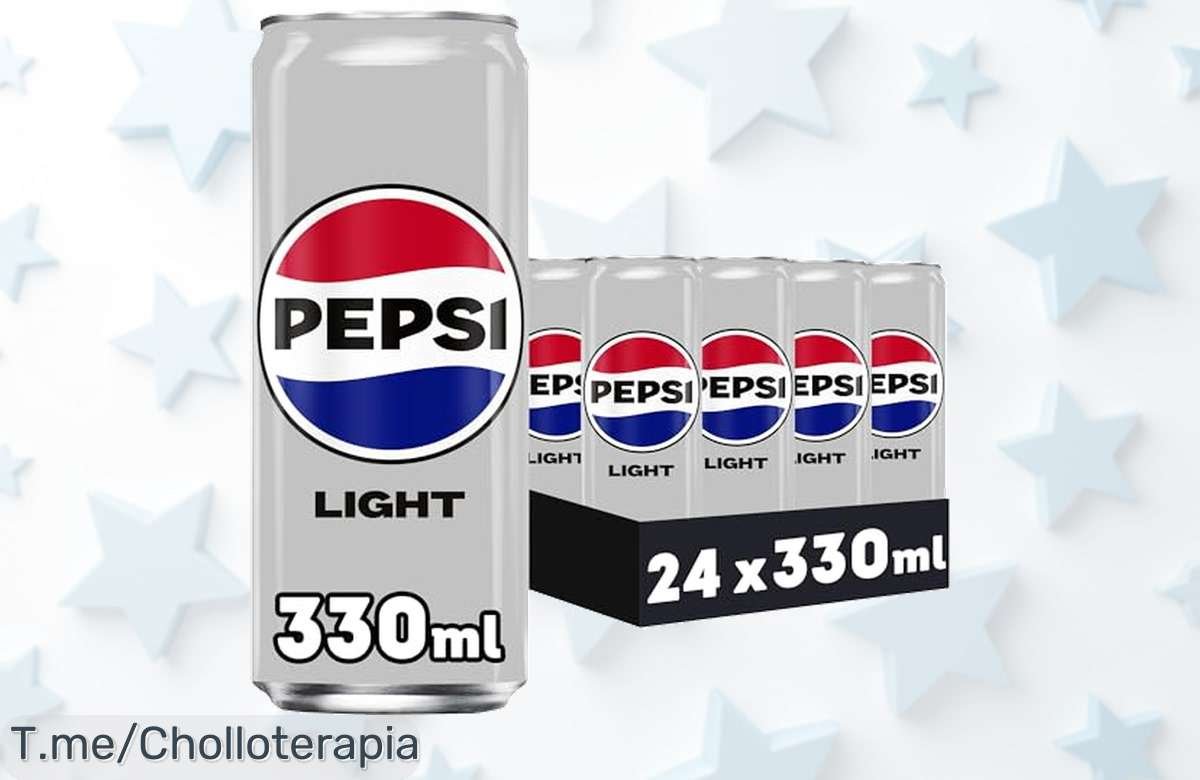 Disfruta del Sabor Irresistible de Pepsi Light: Pack de 24 Latas a Precio Loco, Bajo en Calorías y Azúcares. ¡Aprovecha Este Ofertón Antes que Se Agote!