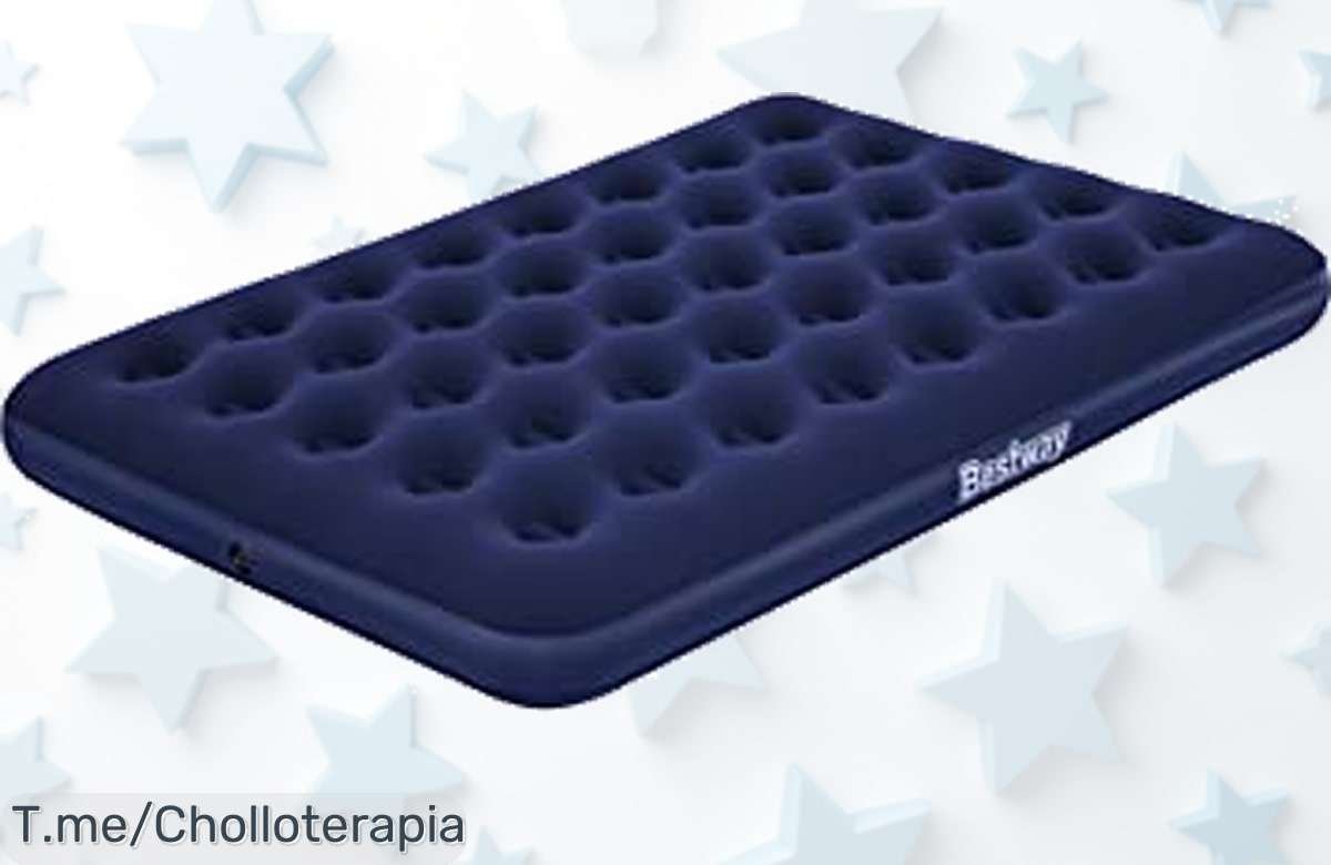 Duerme como un rey con nuestro colchón hinchable a precio loco: cómodo, fácil de inflar y perfecto para tus escapadas. ¡Compra ahora antes que se agote esta oferta única!