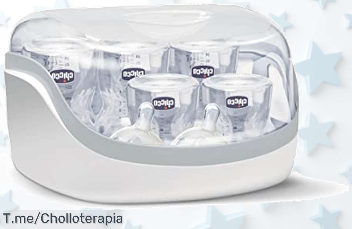 Esterilizador Chicco a precio loco: elimina gérmenes en minutos y mantiene limpio todo hasta 24 horas. Aprovecha este ofertón antes de que se agote, ¡compra ya!