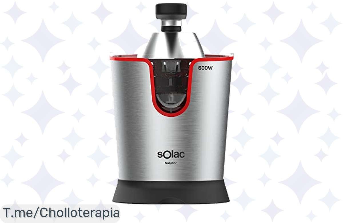 Exprime lo mejor de tu día con el Solac Solution EX6190: ¡600W para zumos frescos al instante! Aprovecha este super chollo antes que se agote, hazlo tuyo ya.