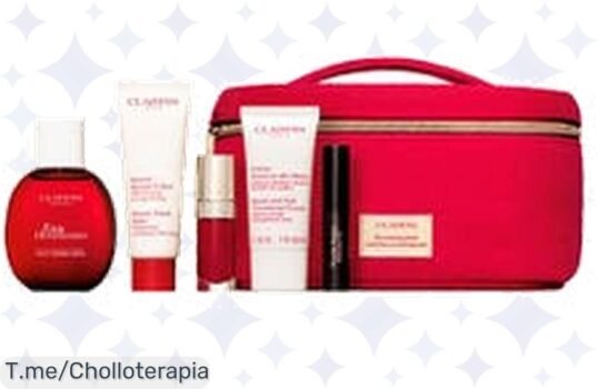 Haz brillar tu piel con el Estuche 70 Aniversario CLARINS: ¡Una rutina facial única a un precio loco! No dejes pasar este ofertón limitado, compra ya y transforma tu belleza