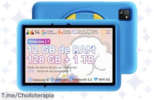 Haz feliz a tu niño con el Blackview TabA6Kids: tablet de 10, 12GB de RAM y un descuentazo único ¡No te quedes sin este chollo! Compra antes que se agote