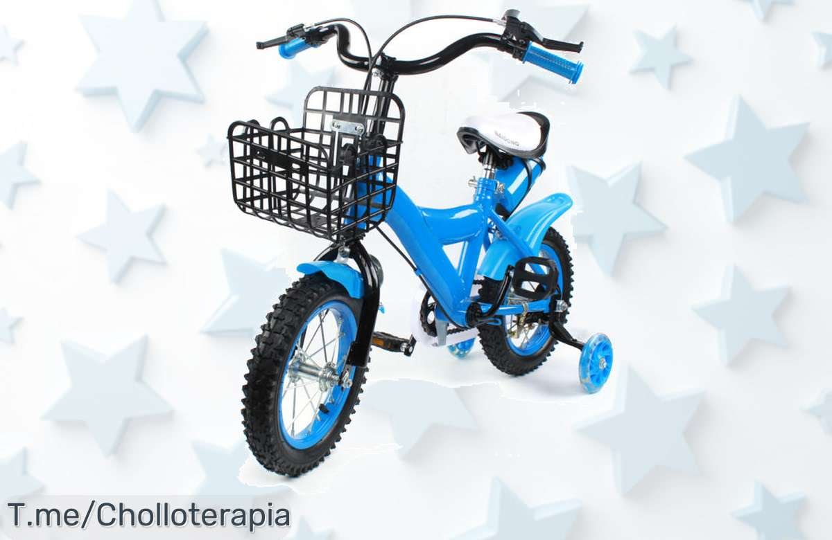 Haz que tus peques rían y exploren con nuestra bicicleta de acero al carbono, súper chollo para sus primeras aventuras. ¡No pierdas esta oferta limitada y compra ya!