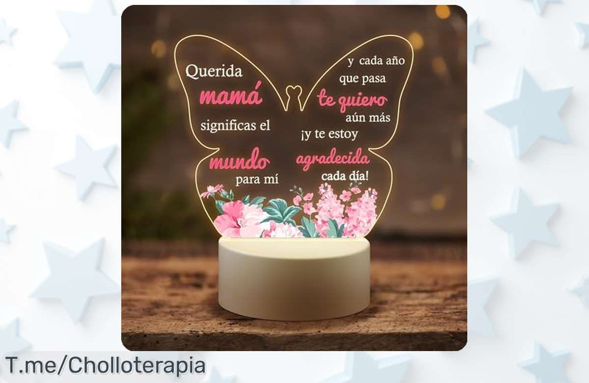Ilumina el hogar de mamá con la lámpara acrílica PRSTENLY, un súper chollo que regala calidez y amor. Hazla feliz hoy mismo antes de que se agote esta oferta única.