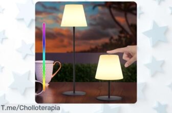 Ilumina tu vida con este pack de 2 lámparas inalámbricas a un precio loco, crea el ambiente perfecto donde quieras ¡no te pierdas esta oferta limitada y actúa ahora!