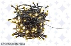 Ilumina tus fiestas con la guirnalda de 120 LED, un super chollo que transformará tu hogar No te quedes sin ella, ¡oferta limitada y única esperando por ti!