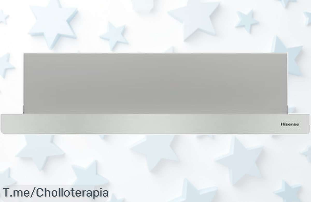 Impulsa tu cocina con la campana telescópica Hisense CH6TL4BX a precio loco, filtro lavable y 450 m³/h de aire fresco. ¡Compra ahora este super chollo antes que se agote!
