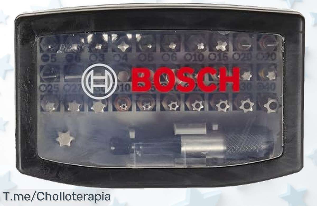 Impulsa tus proyectos con el Set Bosch Professional de 32 Puntas Extra Hard, ¡super chollo a precio loco! Aprovecha esta oferta única antes que se agote y atornilla como un pro.