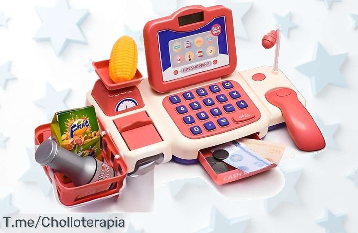 Juego de Caja Registradora de Juguete: Diversión y aprendizaje para tus peques en el supermercado a un precio loco, ¡no te quedes sin el tuyo! Compra ya antes que se acabe.