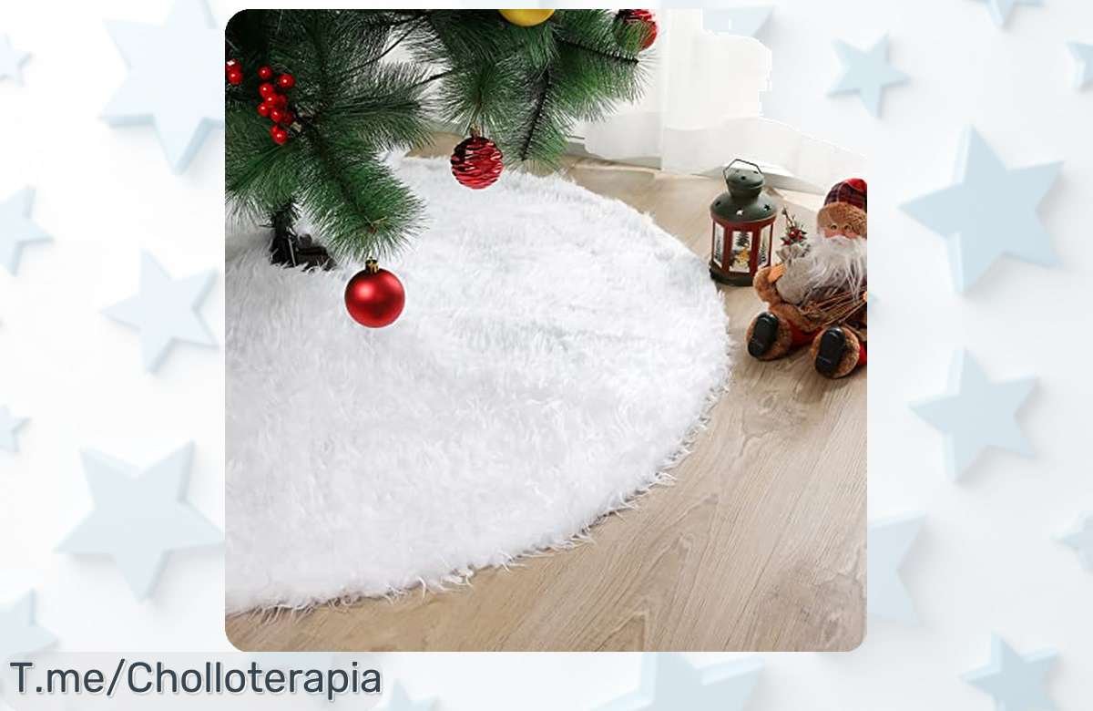 Lleva la Navidad a otro nivel con la Falda de Árbol Dreamhigh, suave y elegante. Dale un brillo especial a tu hogar en esta temporada. ¡Aprovecha este ofertón antes de que se agote!