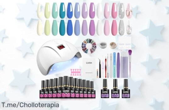 Lleva tu manicura al siguiente nivel con el Lictin Kit Uñas de Gel, 12 colores y lámpara UV-LED a un precio loco ¡Aprovecha este ofertón antes que se acabe!