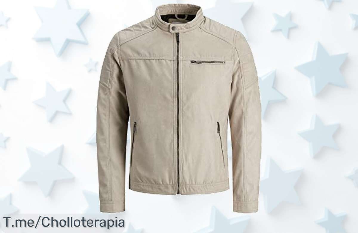 Luce increíble con la chaqueta de suede sintético Jack & Jones, abrigada y cómoda. Aprovecha este ofertón único antes que se agote, ¡compra ya la tuya!